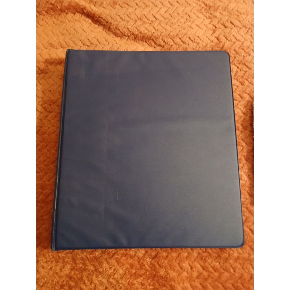 Blue 3-Ring Binder Presentation School Office Letter Size New Unused